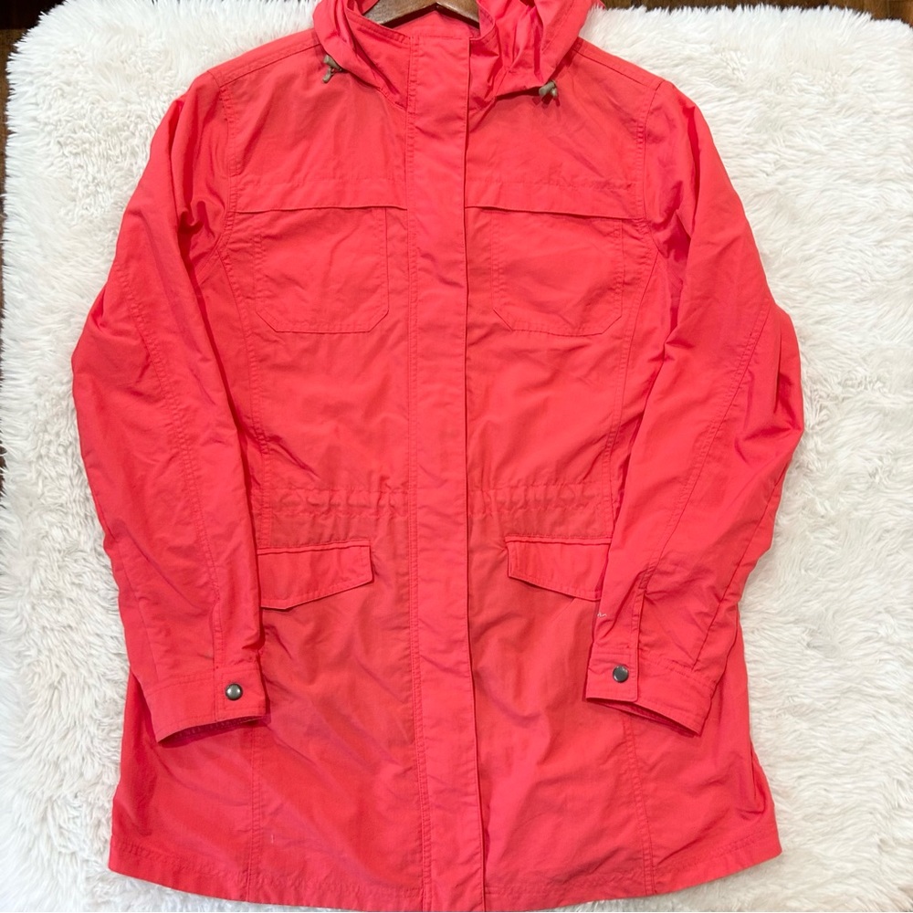 Eddie Bauer Windbreaker Rain Jacket Hooded Womens XL